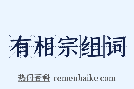 有相宗组词是什么意思的图片